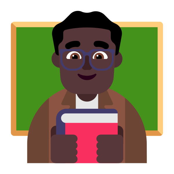 Man Teacher Flat Dark