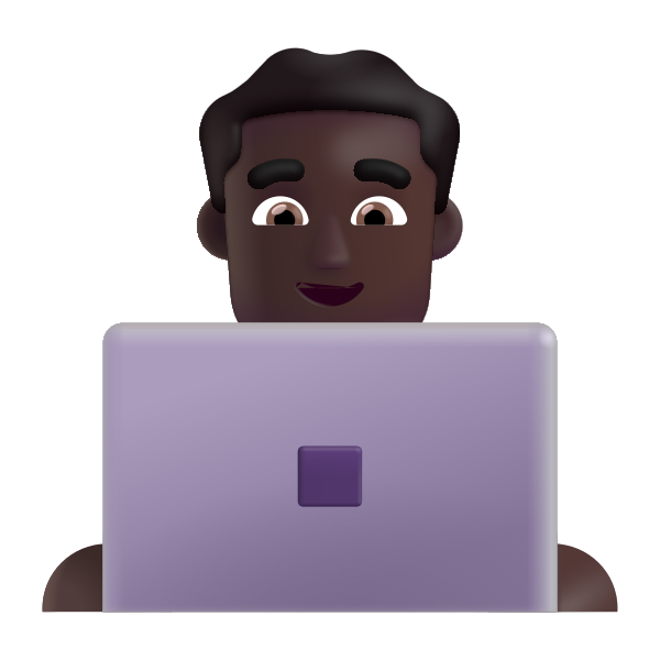 Man Technologist Color Dark Vector