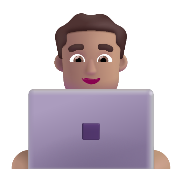 Man Technologist Color Medium Vector