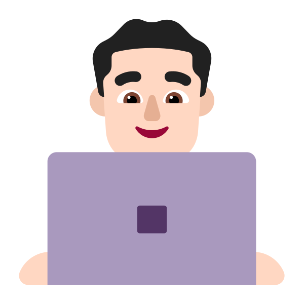 Man Technologist Flat Light
