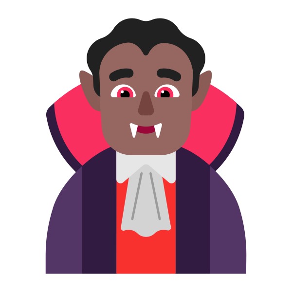 Man Vampire Flat Medium Dark