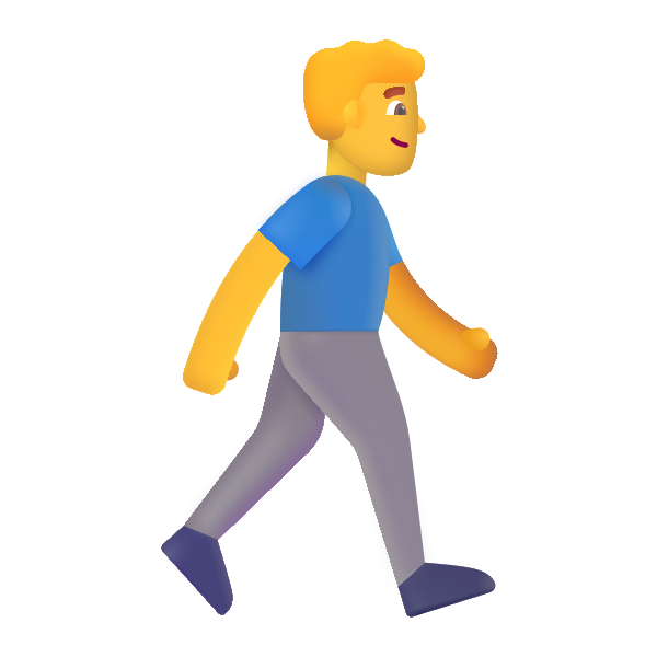 Man Walking Facing Right Color Default
