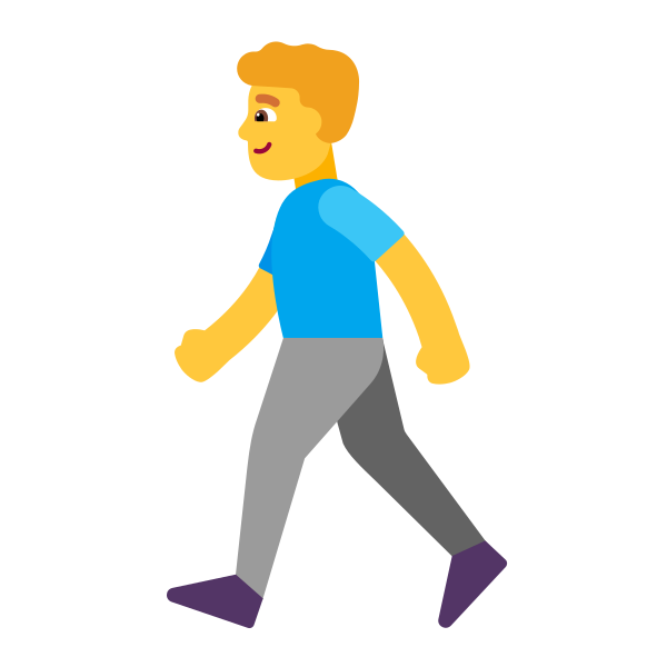 Man Walking Flat Default