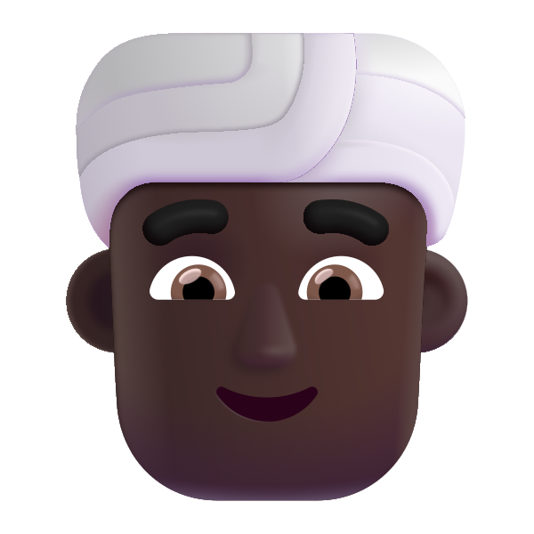 Man Wearing Turban Color Dark