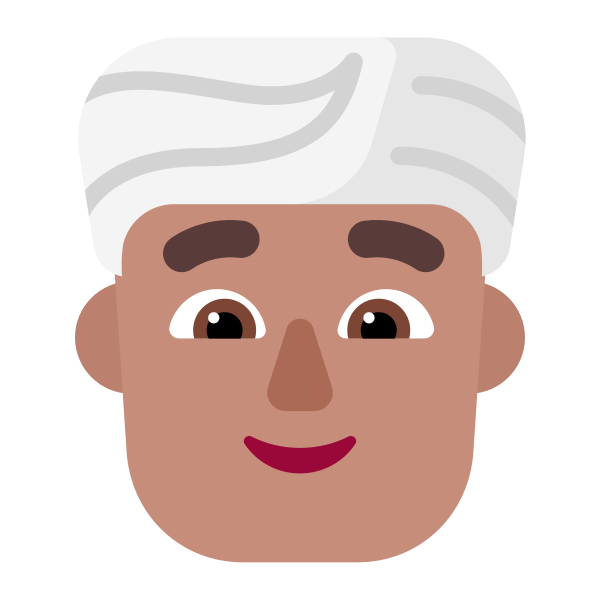 Man Wearing Turban Flat Medium Vector