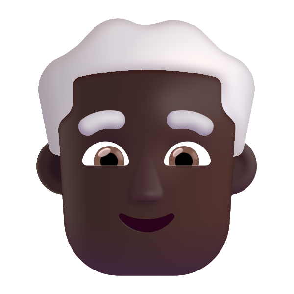 Man White Hair Color Dark