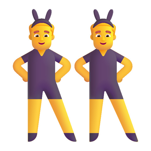Man With Bunny Ears Color Vector