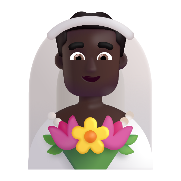 Man With Veil Color Dark Vector