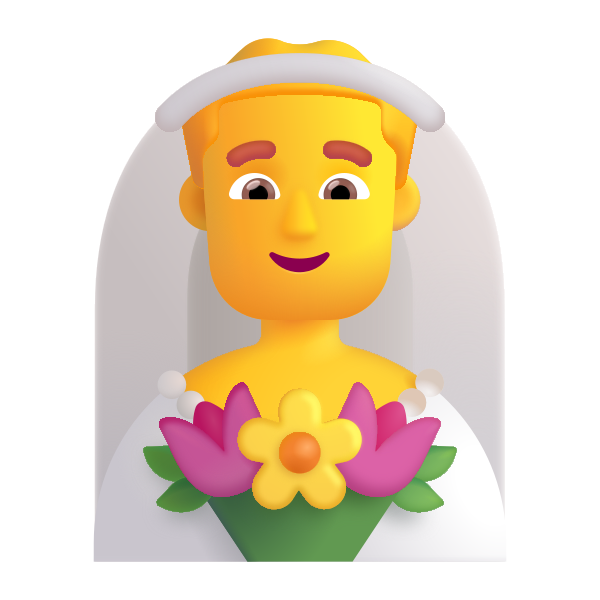 Man With Veil Color Default Vector