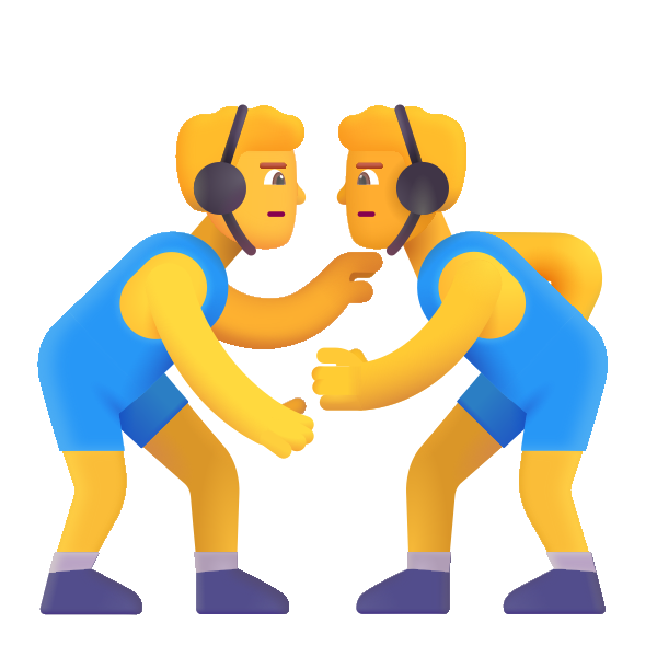 Man Wrestling Color