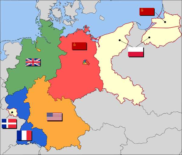 Map Germany 1945