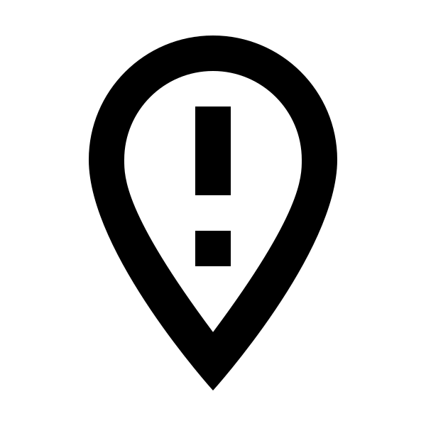Map Marker Alert Outline