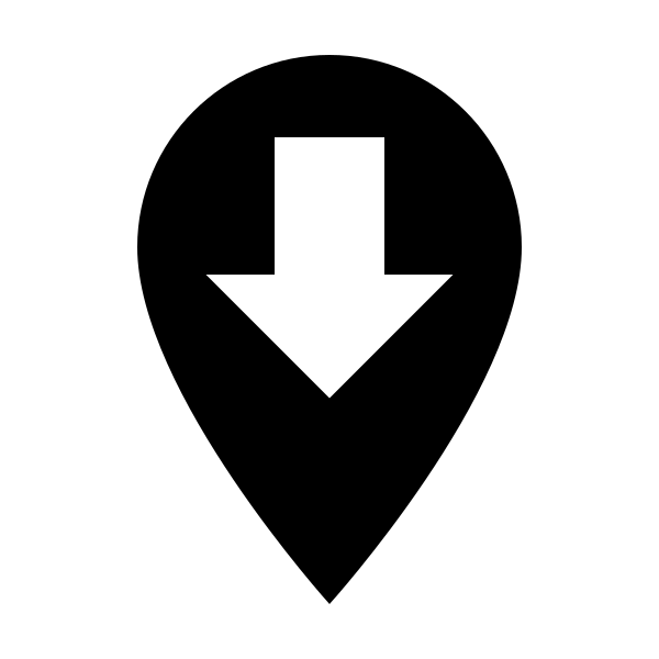 Map Marker Down
