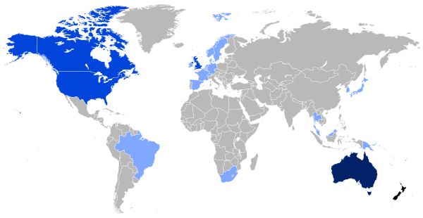 Map Of The New Zealand Diaspora In The World
