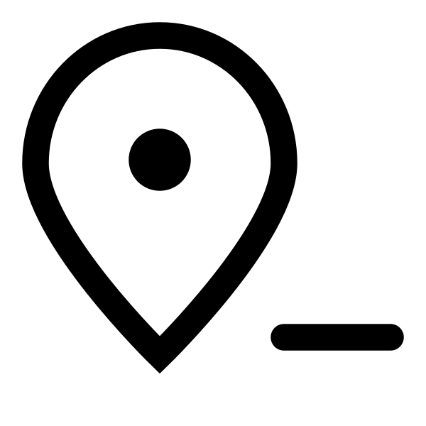 Map Pin Minus