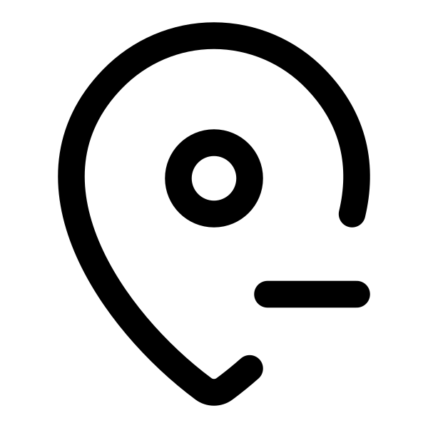 Map Pin Minus
