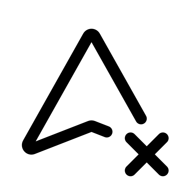 Maps Arrow Xmark