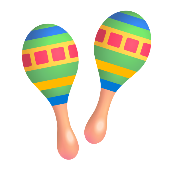 Maracas Color Vector