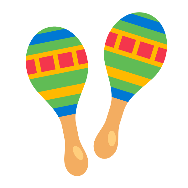Maracas Flat Vector