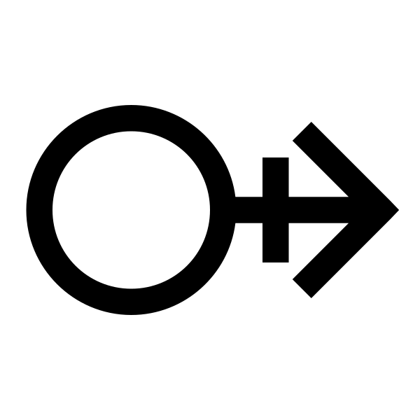 Mars Stroke H Solid Vector