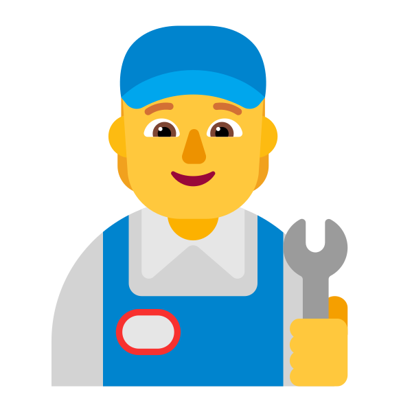 Mechanic Flat Default Vector