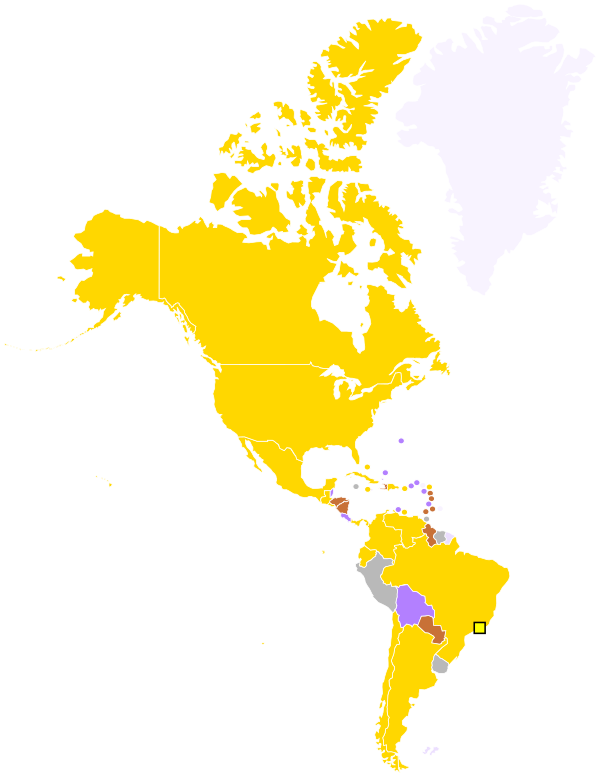 Medal Map Of The 2007 Pan American Games