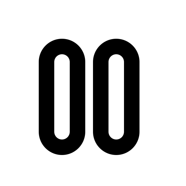 Media Pause Outline Vector