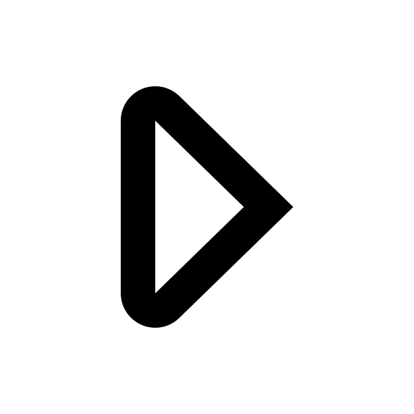 Media Play Outline Vector
