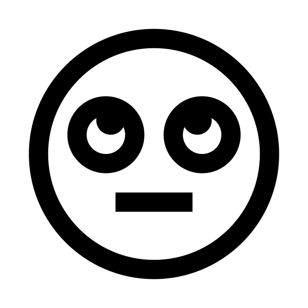 Meh Rolling Eyes Vector