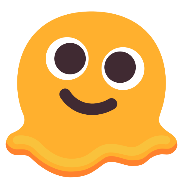 Melting Face Flat Vector
