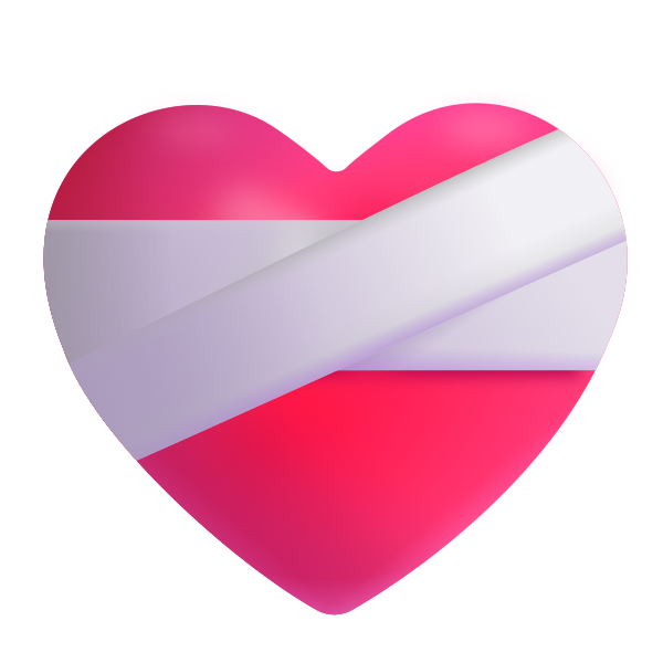 Mending Heart Color Vector