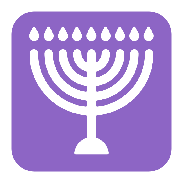 Menorah Flat Vector
