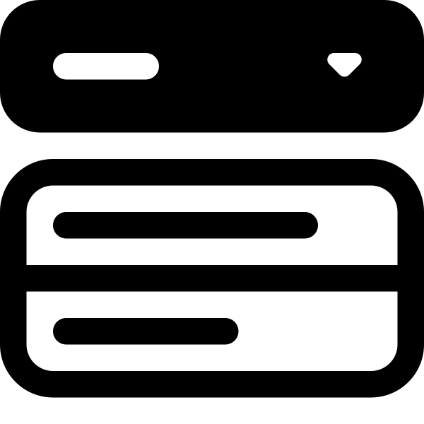 Menu Button Wide Fill