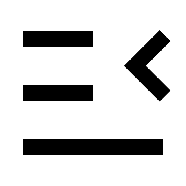 Menu Unfold 2 Line