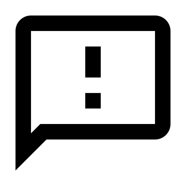 Message Alert Outline