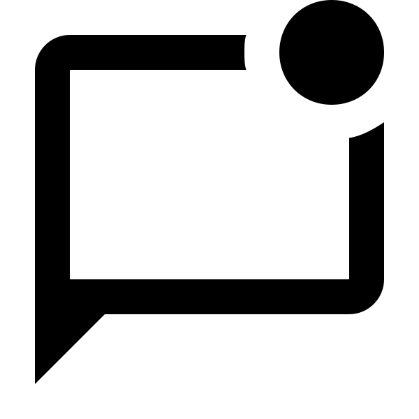 Message Badge Outline