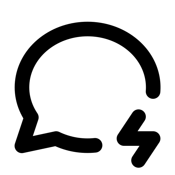 Message Circle Bolt