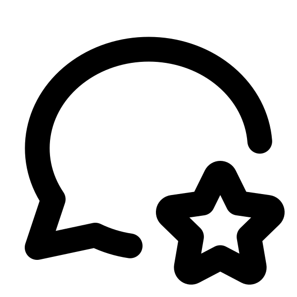 Message Circle Star