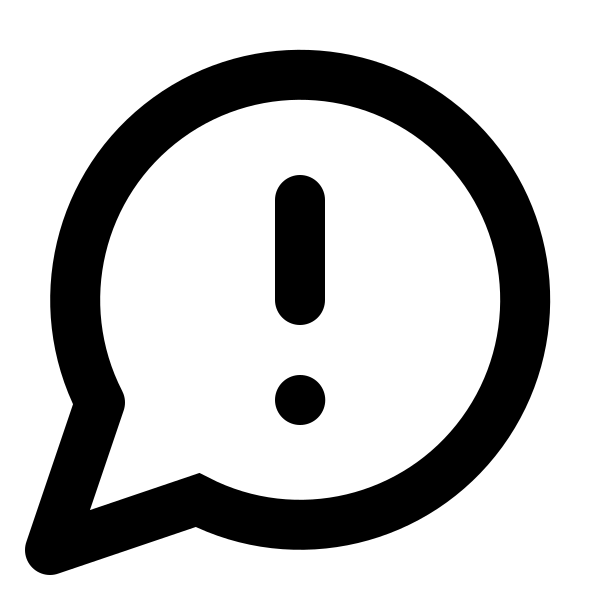 Message Circle Warning