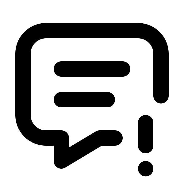 Message Exclamation