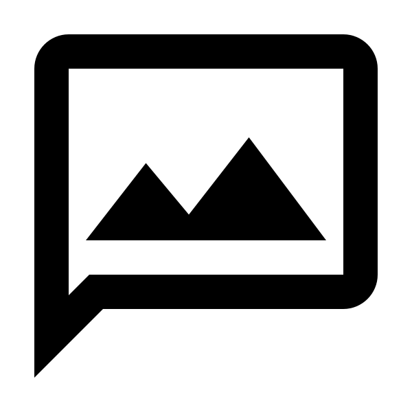 Message Image Outline