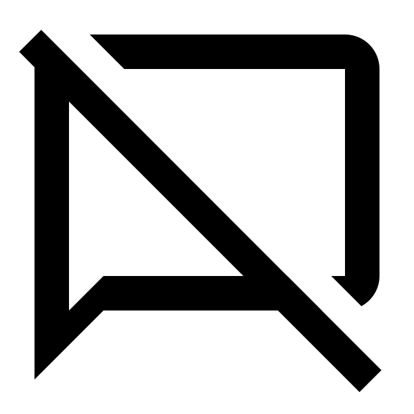 Message Off Outline