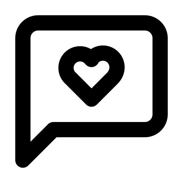 Message Square Heart