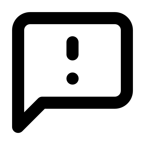 Message Square Warning