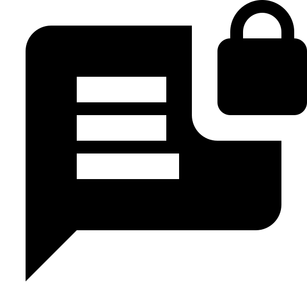 Message Text Lock
