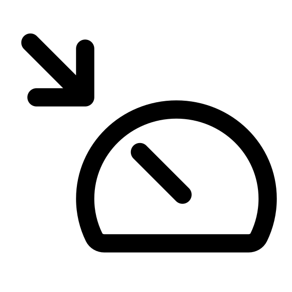 Meter Arrow Down Right