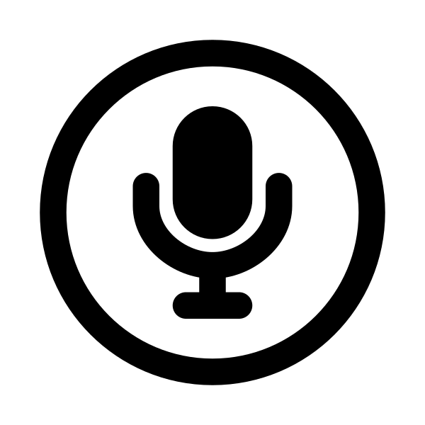 Mic Circle Outline