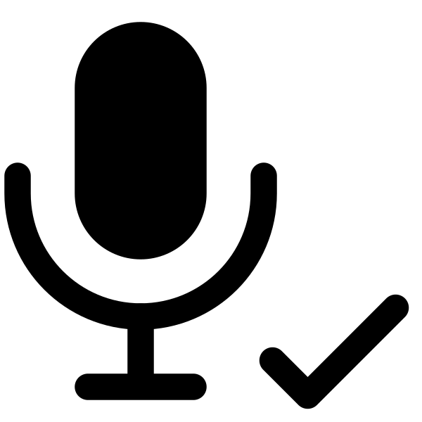 Microphone Check Vector