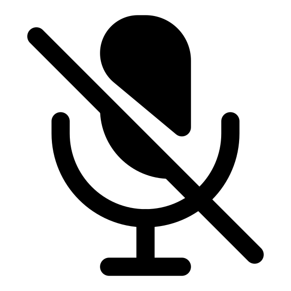 Microphone Mute Vector