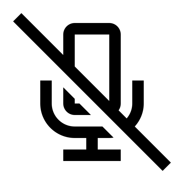 Microphone Slash Solid Vector